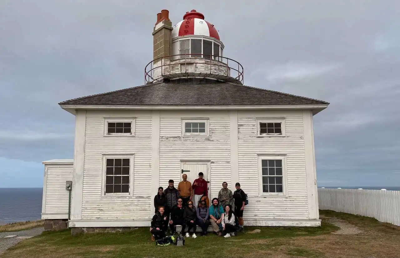 hikers in location after bloom event
